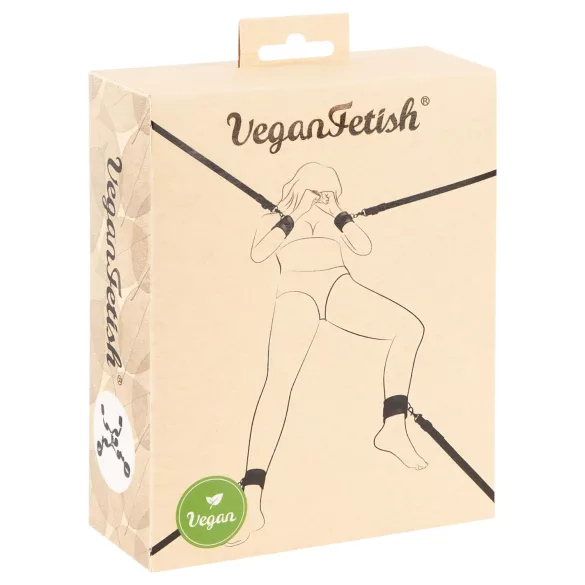 Vegan Fetish - poutací sada na postel - černá