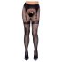 Cottelli legwear - otevřené punčochy na stehna - černé (S-L)