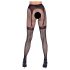 Cottelli legwear - otevřené punčochy na stehna - černé (S-L)