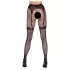 Cottelli Legwear - samodržící otevřené punčochy - černé S-L