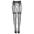 Cottelli Legwear - samodržící otevřené punčochy - černé S-L