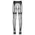 Cottelli Legwear - samodržící otevřené punčochy - černé S-L