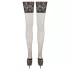Cottelli Plus Size - krajkové nadkolenky 15cm (černé)