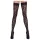 Cottelli Legwear - samodržící punčochy - leopardí vzor - černé