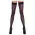 Cottelli Legwear - samodržící punčochy - leopardí vzor - černé - 4