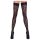 Cottelli Legwear - černé podvazky s leopardím vzorem - 5