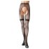 Cottelli - krajkované síťované sexy punčochy (černé) - M/L