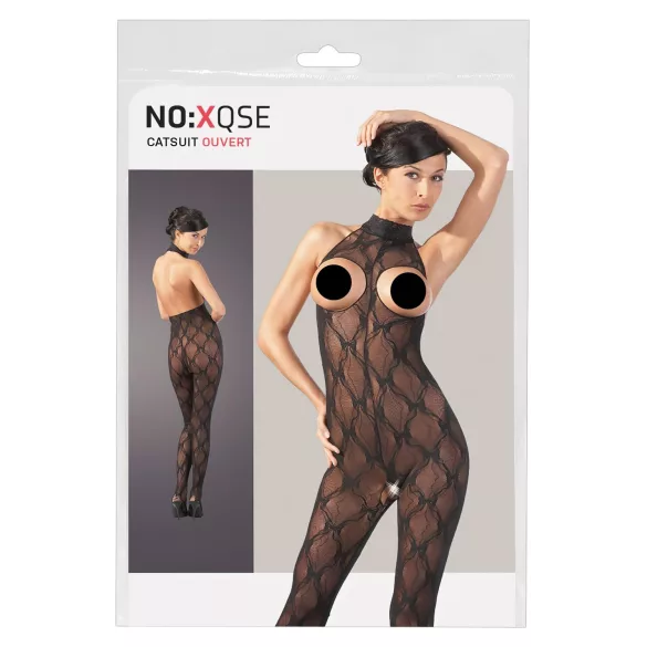 NO:XQSE - overal s otevřenými prsy - krajka - XL/XXL
