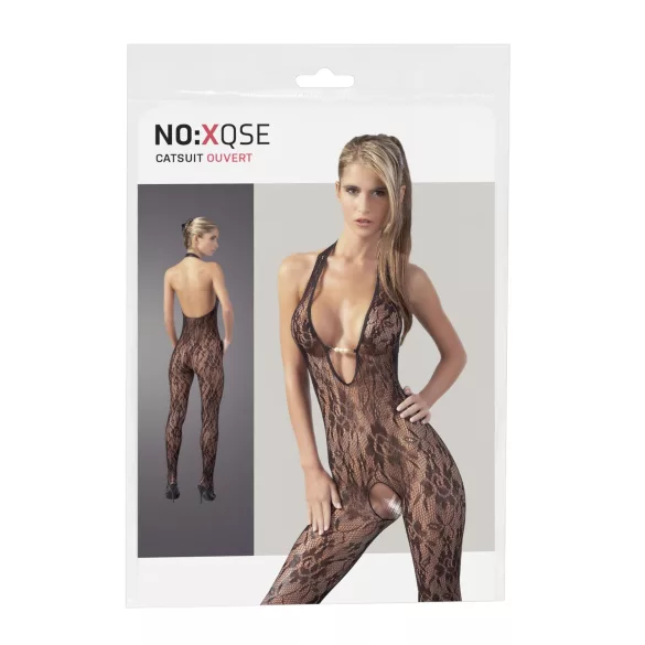 NO:XQSE - krajkový overal - perlová ozdoba - L/XL