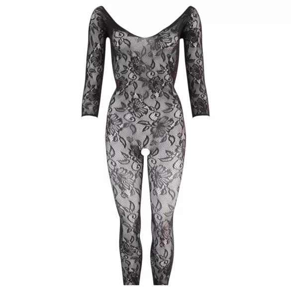 NO:XQSE - květinový catsuit - černý - S-L