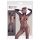 Mandy Mystery - Síťovaný catsuit s maskou - černý (S-L)