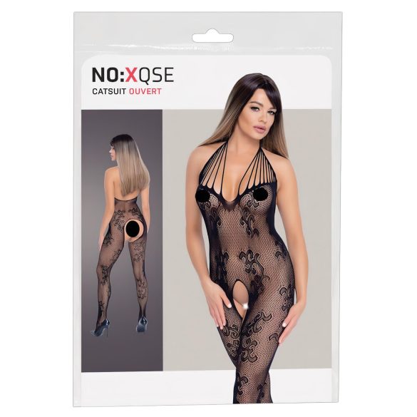 NO:XQSE - sexy kočičí obleček - černý (S-L)