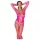 Cottelli - síťované catsuit - růžová - S-L