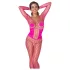 Cottelli - síťované catsuit - růžová - S-L