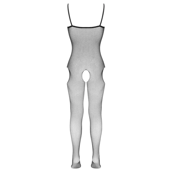 Cottelli Fantasy - síťované body s otevřeným rozkrokem a výstřihem na bocích (černé) - S-L