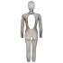 Cottelli Fantasy - maskovaná otevřená síťovaná catsuit kombinéza (černá) - S-L
