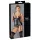 Cottelli Bondage - lesklý push-up top s pouty (černý) - XL