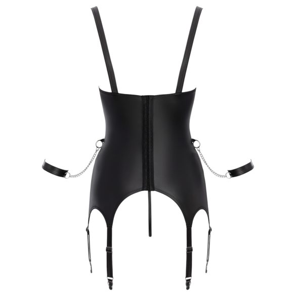 Cottelli - bondage sada s podprsenkou - černá