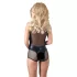 Cottelli - lesklé síťované body - černá - M