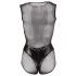 Cottelli - lesklé síťované body - černá - M