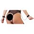 Cottelli Bondage - otevřený body s řetězy (černý)