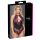 Cottelli Plus Size - květinové body (černo-fialová) - 2XL