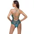 Cottelli - krajkové šněrovací otevřené body (zelené) - M