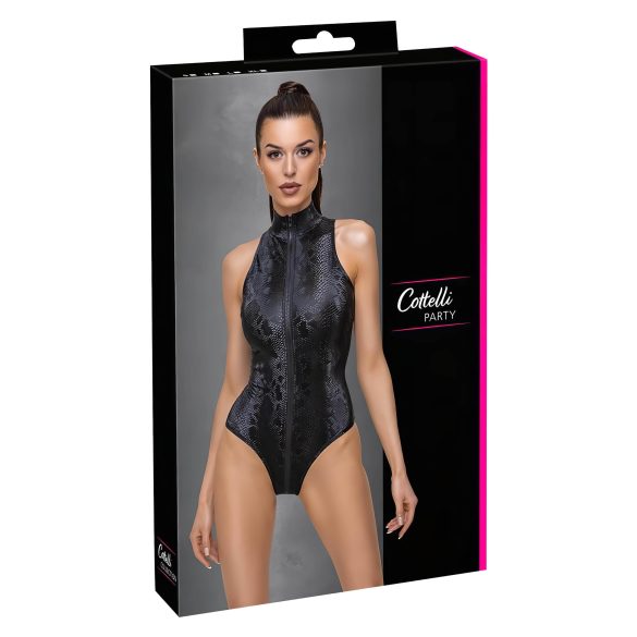 Cottelli Party - černé body s hadím vzorem