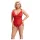 Cottelli Curves - krajkové body - průsvitné - červené