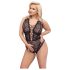 Cottelli Curves Plus - průhledné vzorované body (černé)