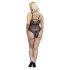 Cottelli Curves Plus - průhledné vzorované body (černé)
