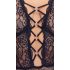 Cottelli Curves Plus - průhledné vzorované body (černé)