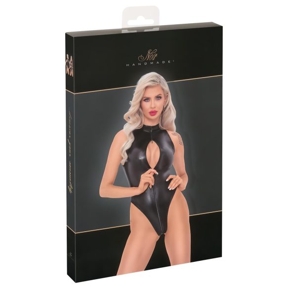 Noir - body s hadím vzorem (černý) - M