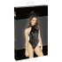 Noir - lesklé body s halter výstřihem (černé) - XL