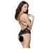 Obsessive 860-TED-1 - sexy krajkový body (černý) - L/XL