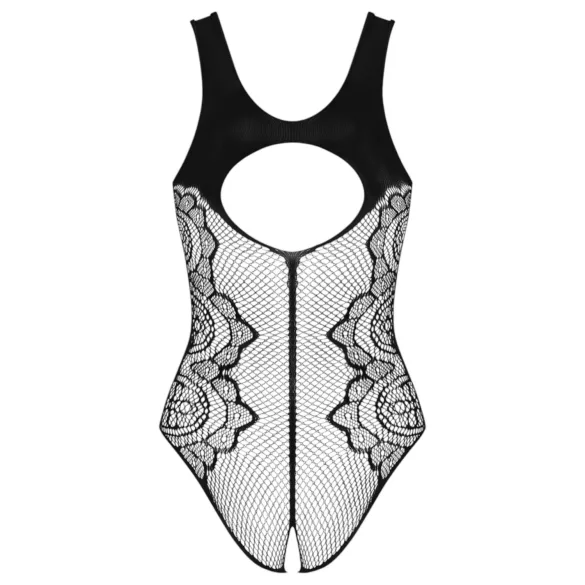 Obsessive - průhledné otevřené body - černé - S-L