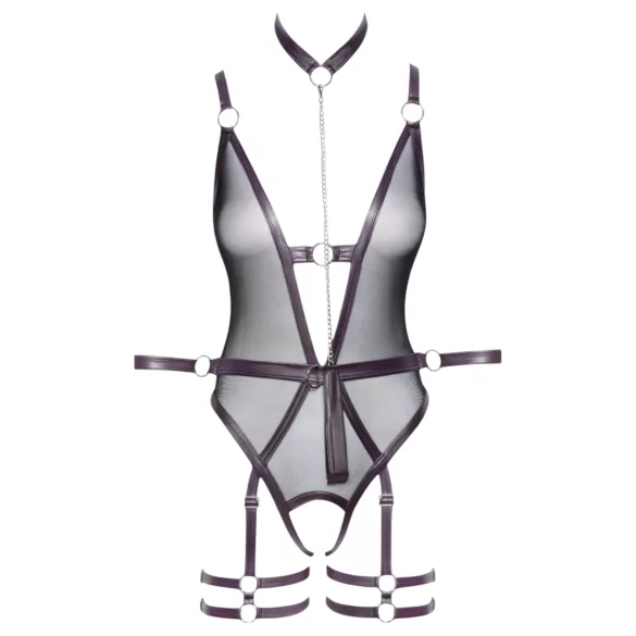 Cottelli Bondage - otevřené body a pouta na ruce (tmavě fialová) - L