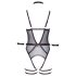 Cottelli Bondage - otevřený body a pouta (černá) - XL