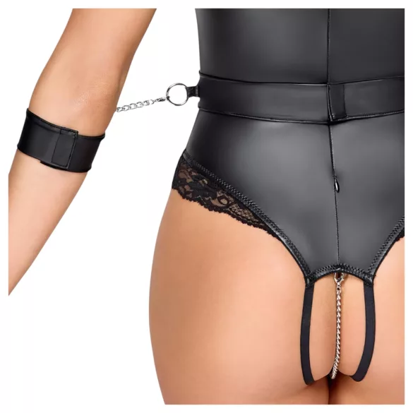 Cottelli Bondage - otevřený body na prsa - černý