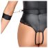 Cottelli Bondage - otevřené body s odhalenými prsy (černé)