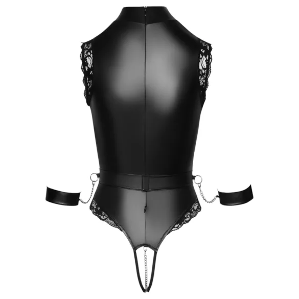 Cottelli Bondage - otevřený body na prsa - černý - L