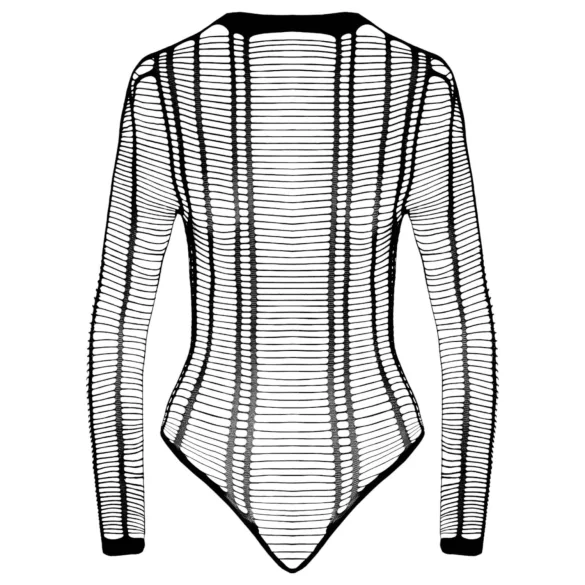 Cottelli - otevřené proužkované body - černé - S-L