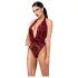 Noir Kink Royal - průhledné body - červené - M