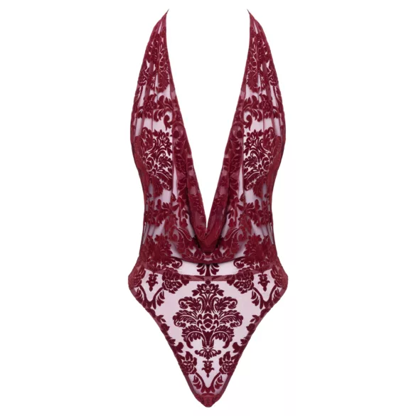 Noir Kink Royal - průhledné body - červené - L