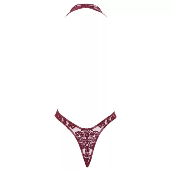 Noir Kink Royal - průhledné body - červené - L