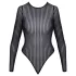 Cottelli - pruhované body se stříbrnou nití (černé) - S-L