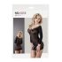 NO:XQSE - Dlouhý rukáv, průhledný catsuit - černý (S-L)