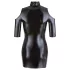 Cottelli - sexy mini šaty s odkrytými rameny - černé - XL