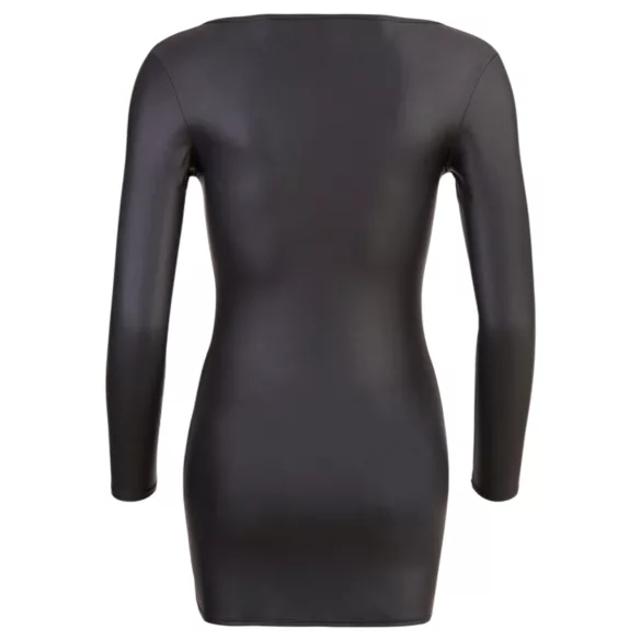 Cottelli - dámské párty šaty - zip se třpytivými kamínky - černé - XL