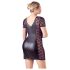 Cottelli Plus Size - mašle, krajkové skladby (černé) - 2XL